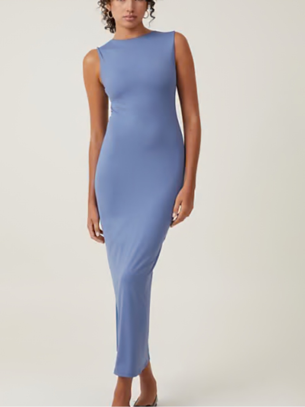 COTTON ON Elemental Blue Low Back Luxe Maxi Dress